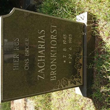 BRONKHORST Zacharias 1945-1985