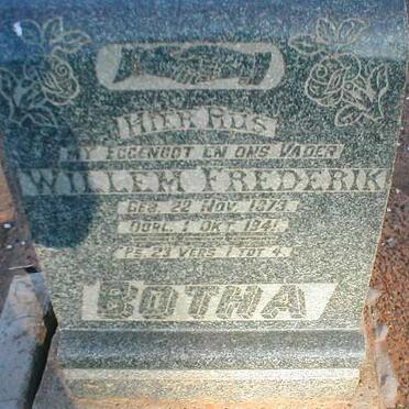 BOTHA Willem Frederik 1873-1941