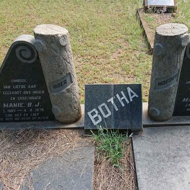 BOTHA Manie B.J. 1883-1976 &amp; Magdalena P. 1895-1977
