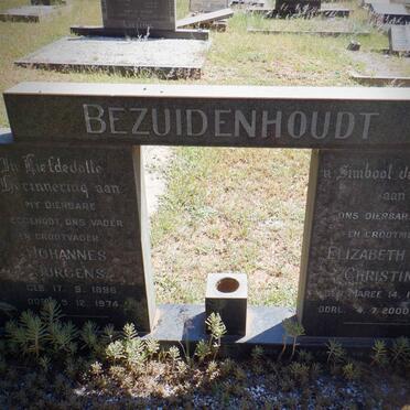 BEZUIDENHOUT Johannes Jurgens 1896-1974 &amp; Elizabeth Maria Christina MAREE 1904-2000