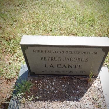 CANTE Petrus Jacobus, la 1885-1971