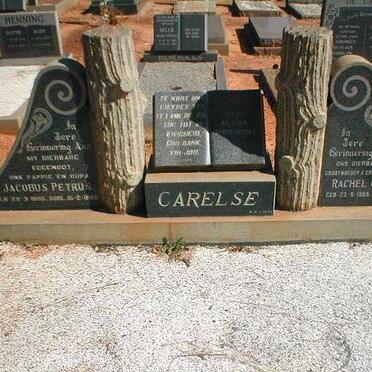 CARELSE Jacobus Petrus 1905-1968 &amp; Rachel Gertuida 1909-1986 