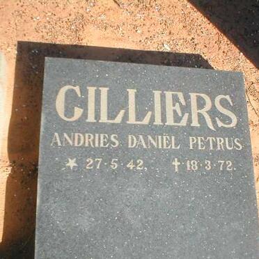 CILLIERS Andries Daniel Petrus 1942-1972