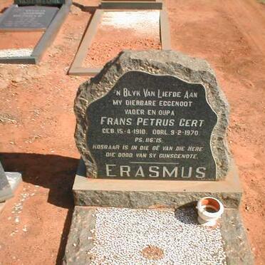 ERASMUS Frans Petrus Gert 1910-1970
