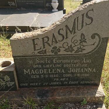 ERASMUS Magdelena Johanna 1940-1966