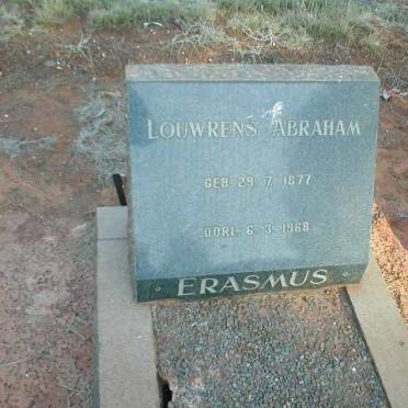 ERASMUS Louwrens Abraham 1877-1968