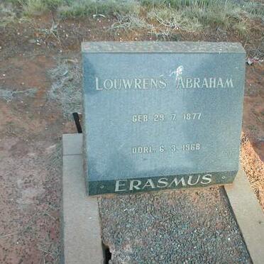 ERASMUS Louwrens Abraham 1877-1968
