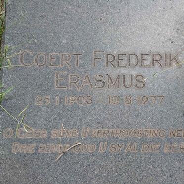 ERASMUS Coert Frederik 1903-1977