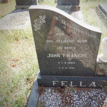 FELLA John Francis 1964-1981