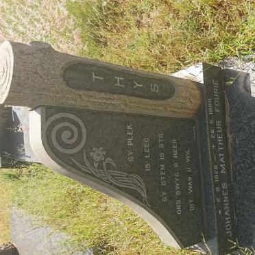 FOURIE Johannes Mattheus 1926-1980