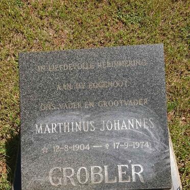 GROBLER Marthinus Johannes 1904-1974