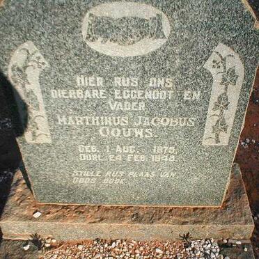 GOUWS Marthinus Jacobus 1875-1948