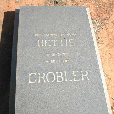 GROBLER Hettie 1910-1980