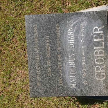 GROBLER Marthinus Johannes 1904-1974 &amp; Susanna Jacomina 1914-1981