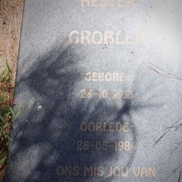 GROBLER Hester 1933-1984
