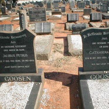 GOOSEN Jacobus Petrus 1910-1966 &amp; Catharina C. J. 1913-1978