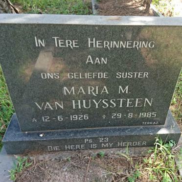 HUYSSTEEN Maria M., van 1926-1985