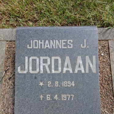 JORDAAN Johannes J. 1894-1977