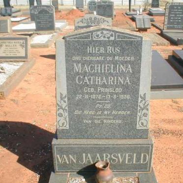 JAARSVELD Machielina Catharina, van nee PRINSLOO 1872-1956