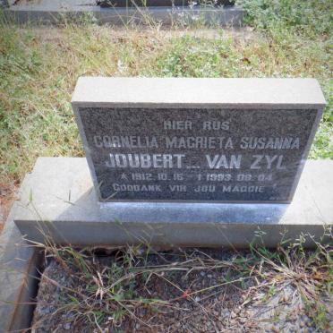 JOUBERT Cornelia Magrieta Susanna nee VAN ZYL 1912-1993