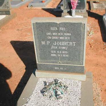 JOUBERT M.P. nee STONE 1875-1970