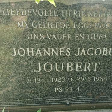 JOUBERT Johannes Jacobus 1923-1985