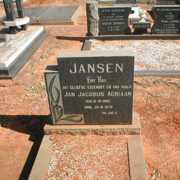 JANSEN Jan Jacobus Adriaan 1906-1970