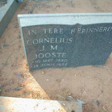 JOOSTE Cornelius J.M. 1920-1976