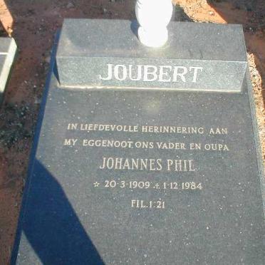 JOUBERT Johannes Phil 1909-1984
