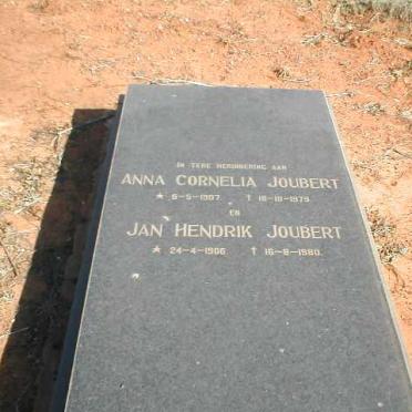 JOUBERT Jan Hendrik 1906-1980 &amp; Anna Cornelia 1907-1979