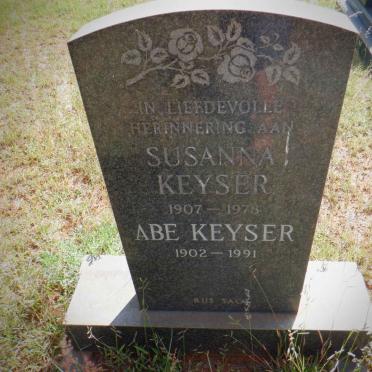 KEYSER Abe 1902-1991 &amp; Susanna 1907-1978