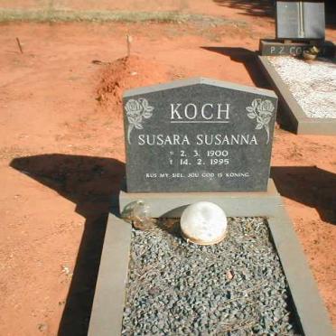 KOCH Susara Susanna 1900-1995