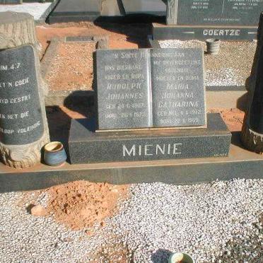 MIENIE Rudolph 1907-1973 &amp; Maria Johanna Catharina NEL 1912-1969