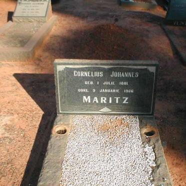 MARITZ Cornelius Johannes 1881-1966