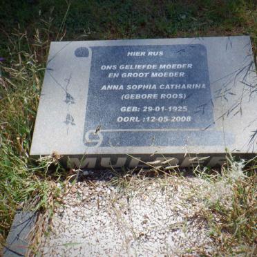 MULDER Anna Sophia Catharina nee ROOS 1925-2008