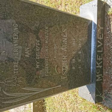 MCKELVEY Esther Agnes 1917-1973