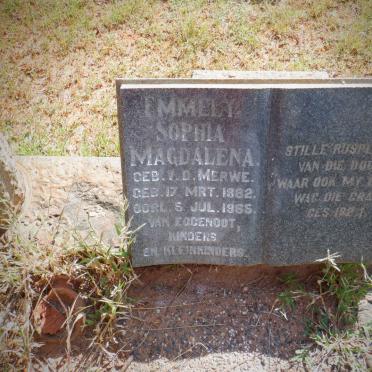 MINNAAR Christoffel Jacobus 1886-1971 &amp; Emmely Sophia Magdalena V.D. MERWE 1882-1965