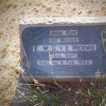 MERWE E.W.C., v.d. nee SMIT -1942