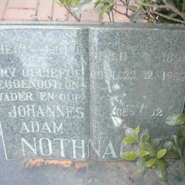 NOTHNAGEL Johannes Adam 1896-1967