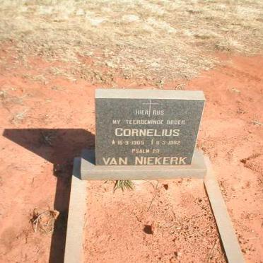 NIEKERK  Cornelius, van 1905-1982