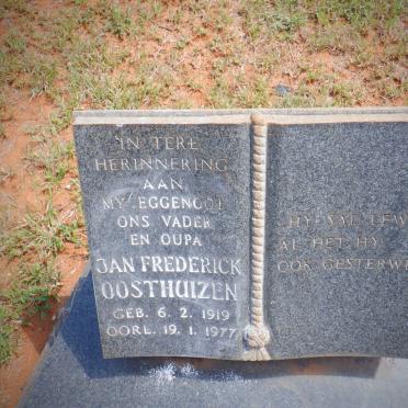 OOSTHUIZEN Jan Frederick 1919-1977
