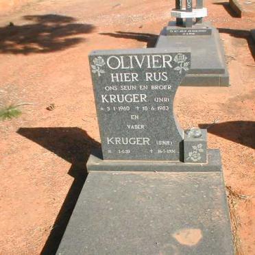 OLIVIER Kruger 1960-1983 :: OLIVIER Kruger 1939-1994