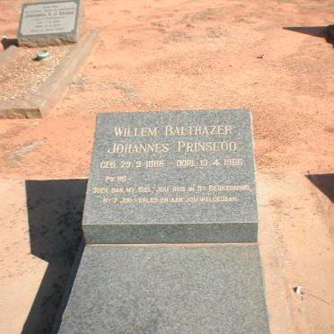 PRINSLOO Willem Balthazer Johannes 1886-1966