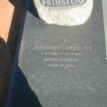 PRINSLOO Johannes Cornelius 1912-1983