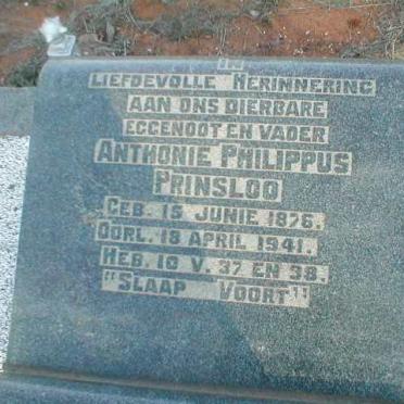 PRINSLOO Anthonie Philippus 1876-1941