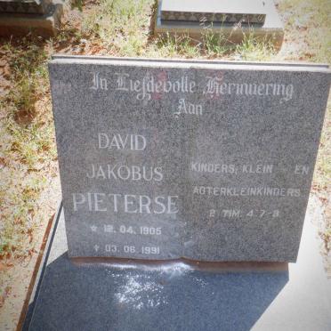 PIETERSE David Jakobus 1905-1991