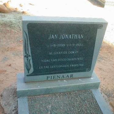 PIENAAR Jan Jonathan 1933-1974