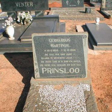 PRINSLOO Gerhardus Martinus 1898-1968