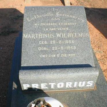 PRETORIUS Mathinus Wilhelmus 1884-1959