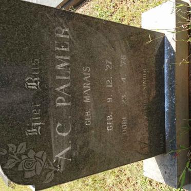 PALMER A.C. nee MARAIS 1927-1976
